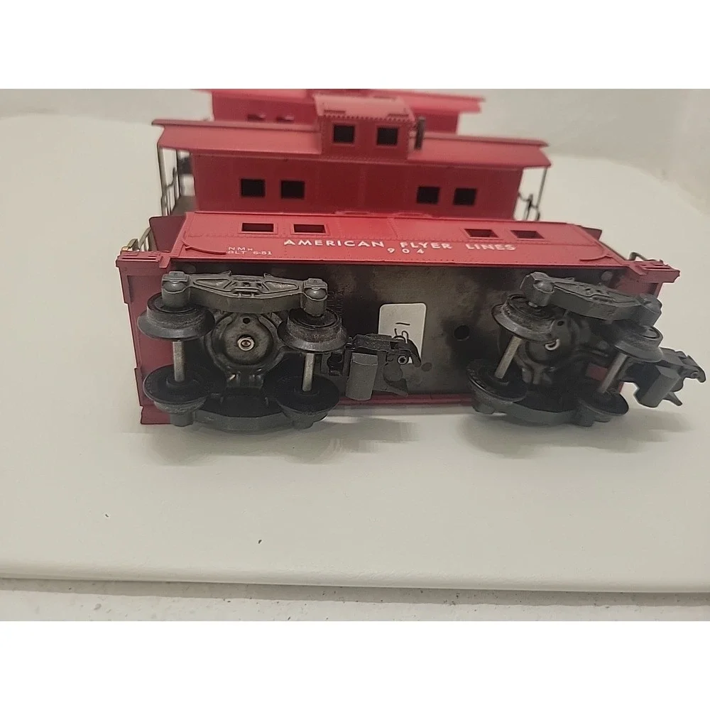 Lot 3 American Flyer 806 904 938 Red Caboose S Gauge Train Cars